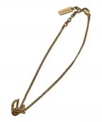Saint Laurent Parisサンローランパリ）の古着「モノグラムツイストブレスレット」｜ゴールドカラー