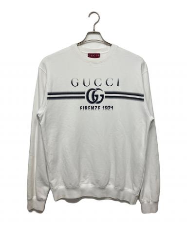 中古・古着通販】GUCCI (グッチ) 784413 スウェット ホワイト サイズ:L