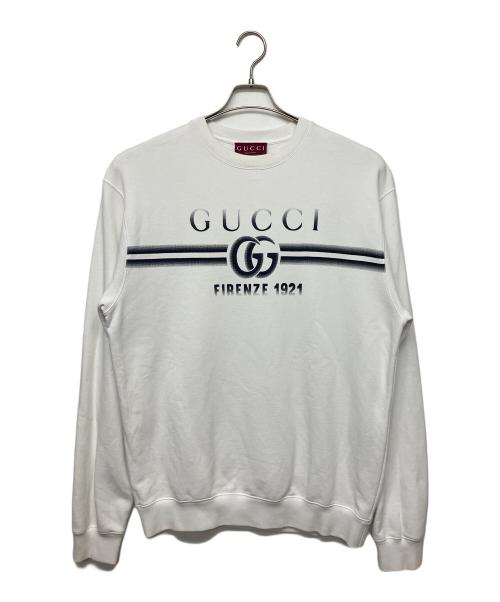 GUCCI（グッチ）GUCCI (グッチ) 784413　スウェット ホワイト サイズ:Lの古着・服飾アイテム
