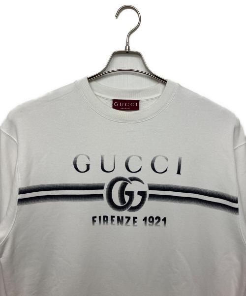 GUCCI（グッチ）GUCCI (グッチ) 784413　スウェット ホワイト サイズ:Lの古着・服飾アイテム