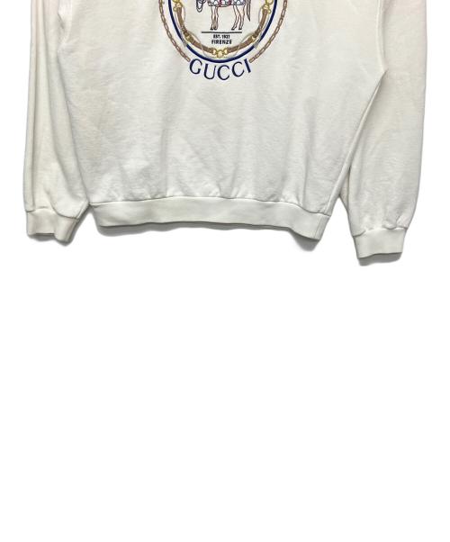 GUCCI（グッチ）GUCCI (グッチ) 768530 スウェット ホワイト サイズ:Lの古着・服飾アイテム