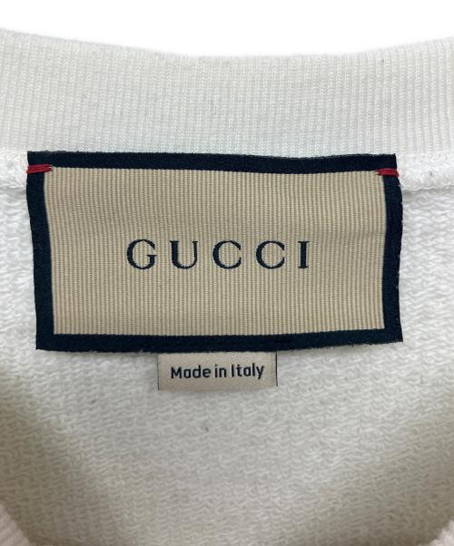GUCCI（グッチ）GUCCI (グッチ) 768530 スウェット ホワイト サイズ:Lの古着・服飾アイテム