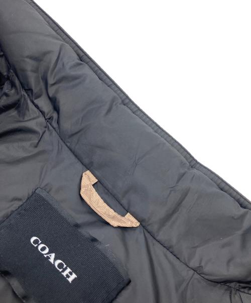 COACH（コーチ）COACH (コーチ) C5036　ダウンベスト アイボリー×ブラック サイズ:Lの古着・服飾アイテム