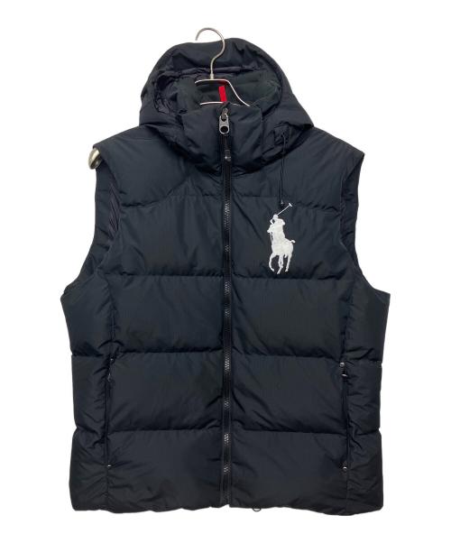 POLO RALPH LAUREN（ポロ・ラルフローレン）POLO RALPH LAUREN (ポロ・ラルフローレン) ビッグポニー　ダウンベスト ブラック サイズ:Lの古着・服飾アイテム