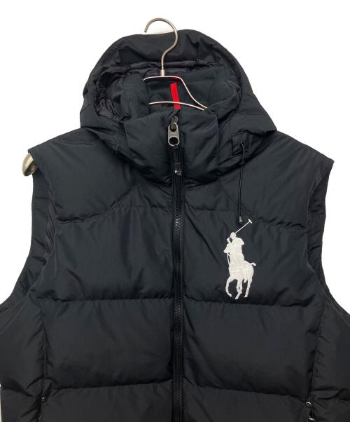 POLO RALPH LAUREN（ポロ・ラルフローレン）POLO RALPH LAUREN (ポロ・ラルフローレン) ビッグポニー　ダウンベスト ブラック サイズ:Lの古着・服飾アイテム