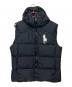 POLO RALPH LAUREN（ポロ・ラルフローレン）の古着「ビッグポニー　ダウンベスト」｜ブラック