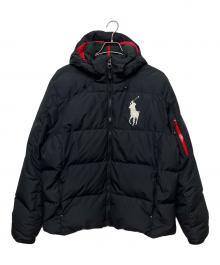 POLO RALPH LAUREN（ポロ・ラルフローレン）の古着「ビッグポニー　ダウンジャケット」｜ブラック