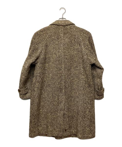 Burberry's（バーバリーズ）Burberry's (バーバリーズ) ヴィンテージ 大文字ロゴ 1940~1950年代　ハンドウーヴンアイリッシュツイードステンカラーコート ベージュ サイズ:不明の古着・服飾アイテム