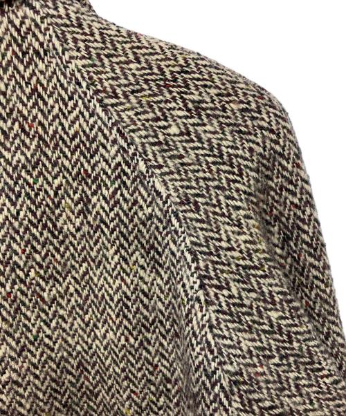 Burberry's（バーバリーズ）Burberry's (バーバリーズ) ヴィンテージ 大文字ロゴ 1940~1950年代　ハンドウーヴンアイリッシュツイードステンカラーコート ベージュ サイズ:不明の古着・服飾アイテム