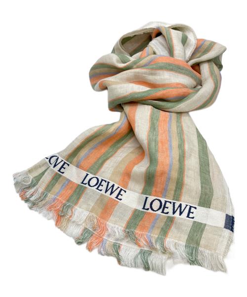 LOEWE（ロエベ）LOEWE (ロエベ) リネンシルク　ストール マルチカラーの古着・服飾アイテム