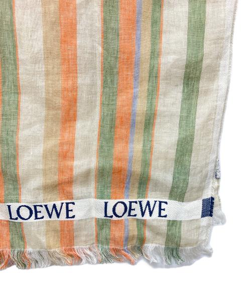 LOEWE（ロエベ）LOEWE (ロエベ) リネンシルク　ストール マルチカラーの古着・服飾アイテム