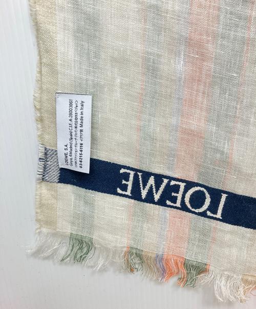 LOEWE（ロエベ）LOEWE (ロエベ) リネンシルク　ストール マルチカラーの古着・服飾アイテム
