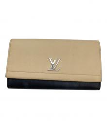 LOUIS VUITTON（ルイ ヴィトン）の古着「M62328　ポルトフォイユロックミーII」｜ベージュ×ブラック