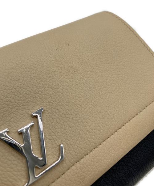 LOUIS VUITTON（ルイ ヴィトン）LOUIS VUITTON (ルイ ヴィトン) M62328　ポルトフォイユロックミーII ベージュ×ブラックの古着・服飾アイテム