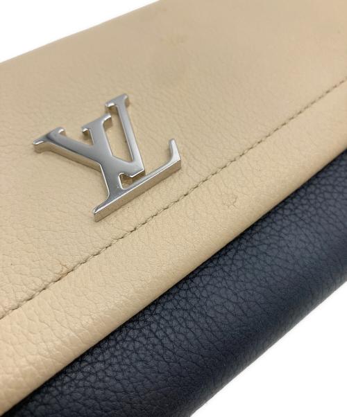 LOUIS VUITTON（ルイ ヴィトン）LOUIS VUITTON (ルイ ヴィトン) M62328　ポルトフォイユロックミーII ベージュ×ブラックの古着・服飾アイテム