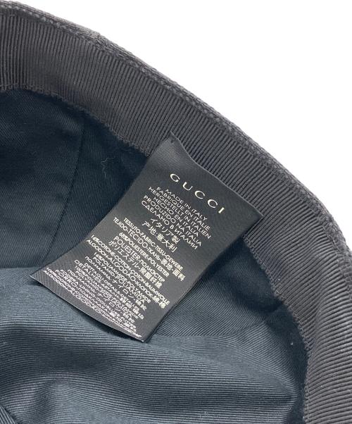 GUCCI（グッチ）GUCCI (グッチ) 599831　GGキャンバス　キャップ ブラックの古着・服飾アイテム