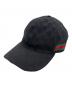 GUCCI（グッチ）の古着「599831　GGキャンバス　キャップ」｜ブラック