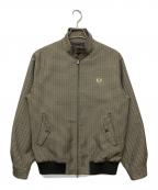 FRED PERRY×SHIPSフレッドペリー×シップス）の古着「FZ2650　ハリントンジャケット」｜ブラウン×アイボリー