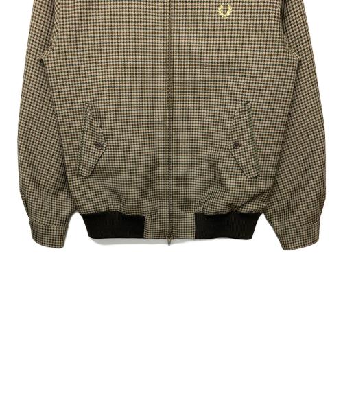 FRED PERRY（フレッドペリー）FRED PERRY (フレッドペリー) SHIPS (シップス) FZ2650　ハリントンジャケット ブラウン×アイボリー サイズ:Mの古着・服飾アイテム