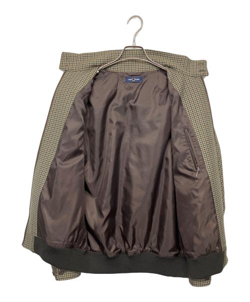 FRED PERRY（フレッドペリー）FRED PERRY (フレッドペリー) SHIPS (シップス) FZ2650　ハリントンジャケット ブラウン×アイボリー サイズ:Mの古着・服飾アイテム