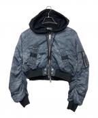 DIESELディーゼル）の古着「ショート丈フーデッドブルゾン」｜ブラック
