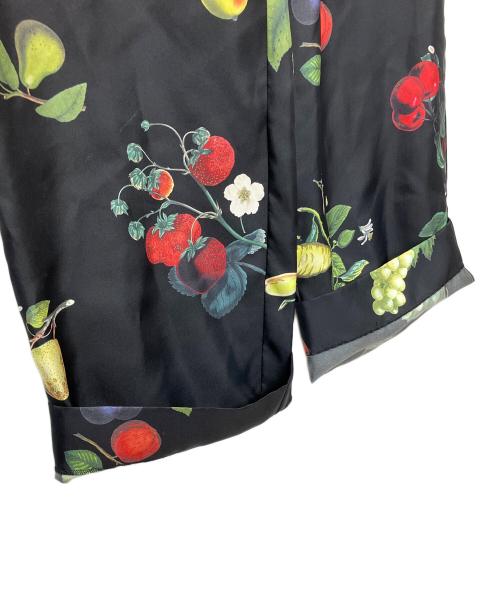 CABAN（キャバン）CABaN (キャバン) コットン Green Showerプリント 2タックワイドパンツ ブラック サイズ:Sの古着・服飾アイテム
