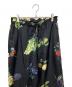 CABaN (キャバン) コットン Green Showerプリント 2タックワイドパンツ ブラック サイズ:S：20000円