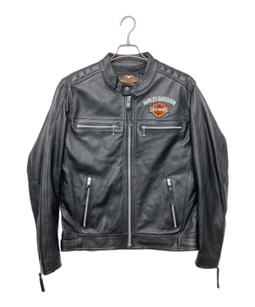 HARLEY-DAVIDSON（ハーレーダビッドソン）HARLEY-DAVIDSON (ハーレーダビッドソン) レザージャケット ブラック サイズ:XLの古着・服飾アイテム