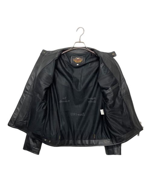HARLEY-DAVIDSON（ハーレーダビッドソン）HARLEY-DAVIDSON (ハーレーダビッドソン) レザージャケット ブラック サイズ:XLの古着・服飾アイテム