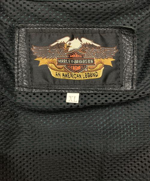 HARLEY-DAVIDSON（ハーレーダビッドソン）HARLEY-DAVIDSON (ハーレーダビッドソン) レザージャケット ブラック サイズ:XLの古着・服飾アイテム