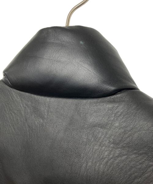 Schott（ショット）Schott (ショット) 7172　レザーダウンベスト ブラック サイズ:Lの古着・服飾アイテム