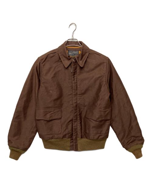 BUZZ RICKSON'S（バズリクソンズ）Buzz Rickson's (バズリクソンズ) AVIATION ASSOCIATES JUNGLE CLOTH A-2 ブラウン サイズ:36の古着・服飾アイテム