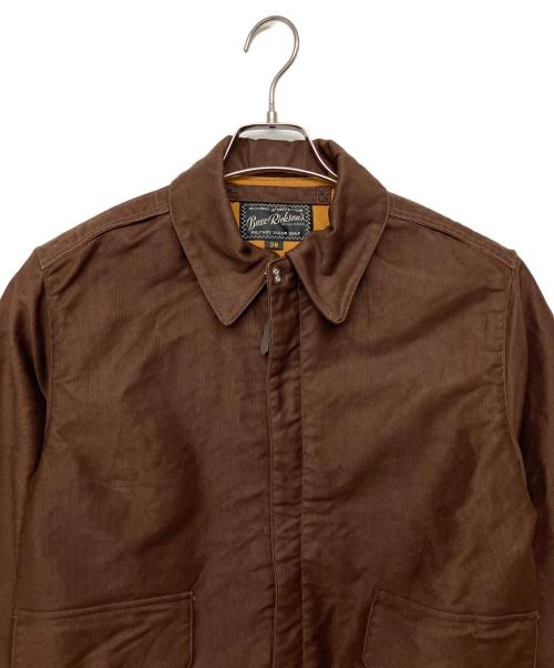 BUZZ RICKSON'S（バズリクソンズ）Buzz Rickson's (バズリクソンズ) AVIATION ASSOCIATES JUNGLE CLOTH A-2 ブラウン サイズ:36の古着・服飾アイテム