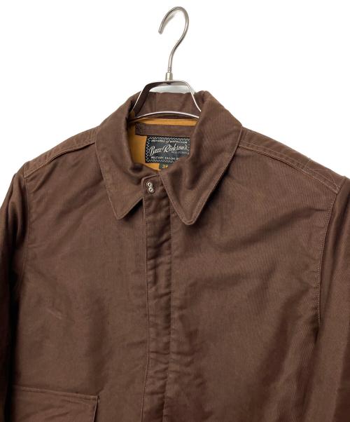BUZZ RICKSON'S（バズリクソンズ）Buzz Rickson's (バズリクソンズ) AVIATION ASSOCIATES JUNGLE CLOTH A-2 ブラウン サイズ:36の古着・服飾アイテム