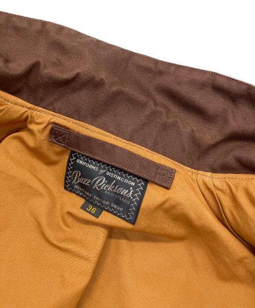 BUZZ RICKSON'S（バズリクソンズ）Buzz Rickson's (バズリクソンズ) AVIATION ASSOCIATES JUNGLE CLOTH A-2 ブラウン サイズ:36の古着・服飾アイテム
