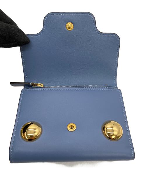 MARNI（マルニ）MARNI (マルニ) 3つ折り財布 ブルーの古着・服飾アイテム