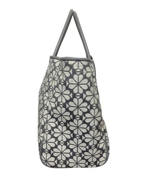 Kate Spade（ケイトスペード）Kate Spade (ケイトスペード) フラワージャガード　トートバッグ グレーの古着・服飾アイテム
