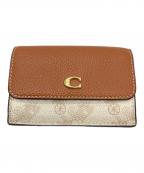 COACHコーチ）の古着「コンパクトウォレット」｜ブラウン
