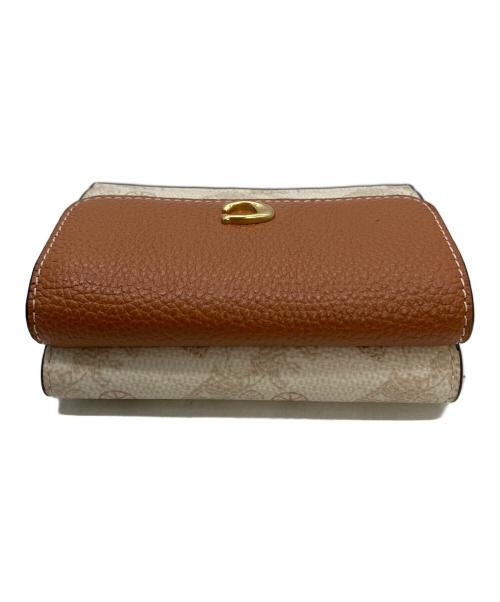 COACH（コーチ）COACH (コーチ) コンパクトウォレット ブラウンの古着・服飾アイテム