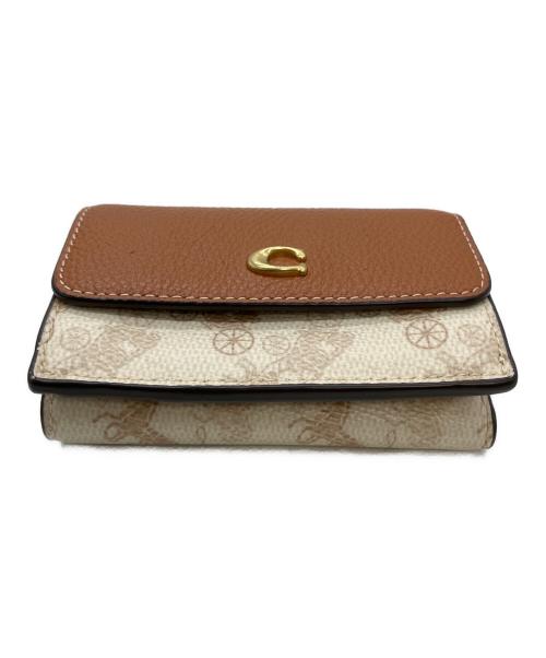 COACH（コーチ）COACH (コーチ) コンパクトウォレット ブラウンの古着・服飾アイテム