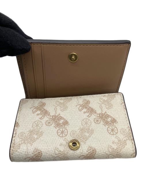 COACH（コーチ）COACH (コーチ) コンパクトウォレット ブラウンの古着・服飾アイテム