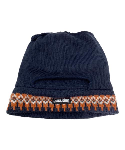SUPREME（シュプリーム）Supreme (シュプリーム) ノルディック柄　ニット帽　19AW ネイビーの古着・服飾アイテム