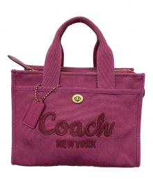 COACH（コーチ）の古着「CP164　キャンバストートバッグ」｜パープル