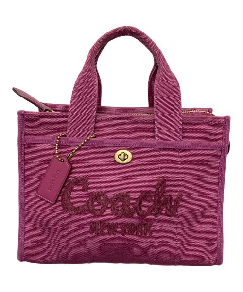 COACH（コーチ）COACH (コーチ) CP164　キャンバストートバッグ パープルの古着・服飾アイテム