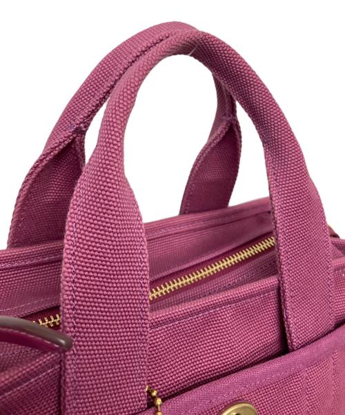 COACH（コーチ）COACH (コーチ) CP164　キャンバストートバッグ パープルの古着・服飾アイテム