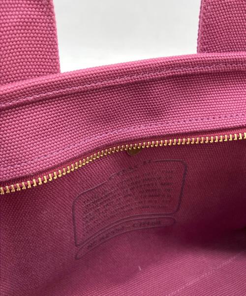 COACH（コーチ）COACH (コーチ) CP164　キャンバストートバッグ パープルの古着・服飾アイテム