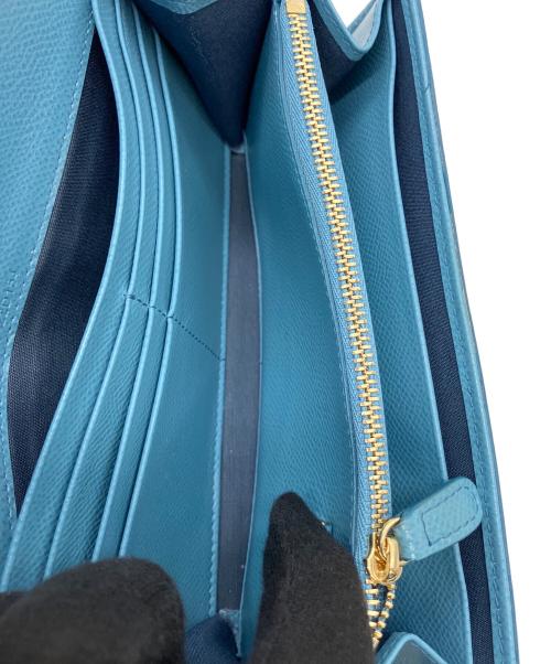 Salvatore Ferragamo（サルヴァトーレ フェラガモ）Salvatore Ferragamo (サルヴァトーレ フェラガモ) 長財布 スカイブルーの古着・服飾アイテム