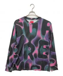 SUPREME（シュプリーム）の古着「Half Tone L/S 21ss」｜ブラック×ピンク