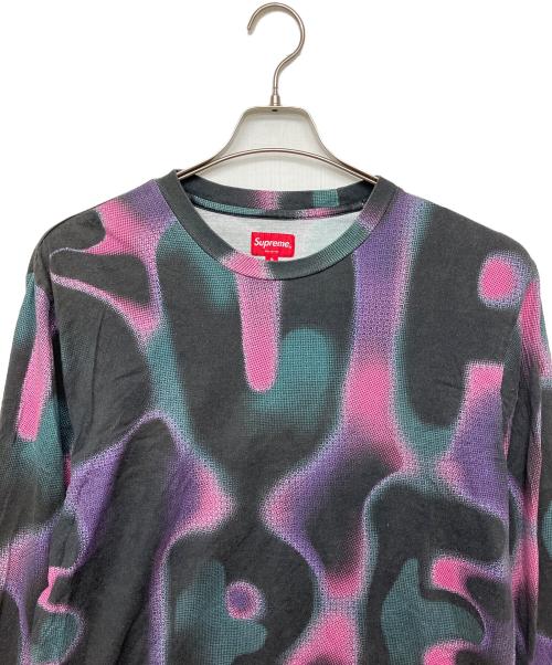 SUPREME（シュプリーム）Supreme (シュプリーム) Half Tone L/S 21ss ブラック×ピンク サイズ:Sの古着・服飾アイテム