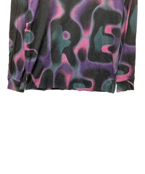 SUPREME（シュプリーム）Supreme (シュプリーム) Half Tone L/S 21ss ブラック×ピンク サイズ:Sの古着・服飾アイテム